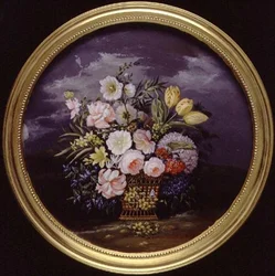 Blumen in einer offenen Landschaft