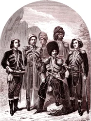 Der Transkaukasus und Georgien. Russland im Jahr 1865. (Gravur)