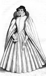 Caterina de Medici, französische Vintage-Kleidung des 16. Jahrhunderts Henri II, König von Frankreich