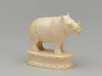 Weißer Läufer, Schachfigur, Indien, um 1820