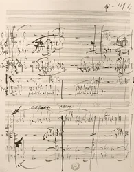 Musikalische Partitur für 