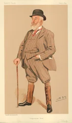 Mr. William Montagu Tharp, Chippenham Park, 21. Juni 1894, Vanity Fair Karikatur