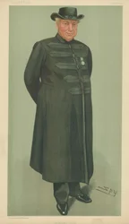 Der Reverend Arthur Robins, Der Soldatenbischof, 23. Dezember 1897, Vanity Fair Karikatur