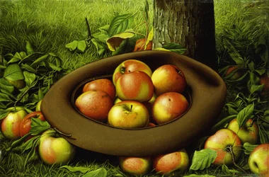 Äpfel in einem Hut