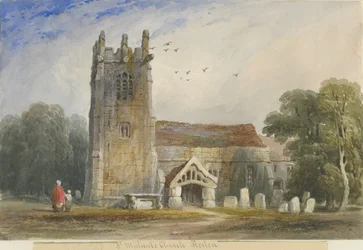 Horton Church: Aquarell