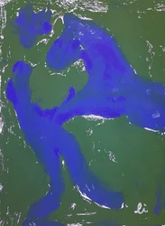 Abstrakter Blauer Tanz