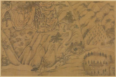 Wohnung in den Longmian Schlafenden Drachen Bergen, 1100er-1200er Jahre