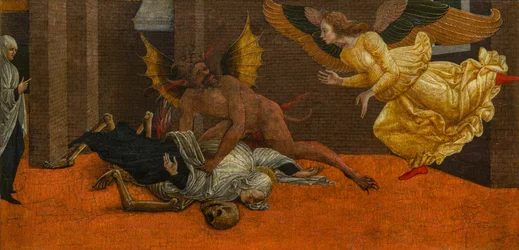 Die heilige Franziska von Rom, von Satan gequält