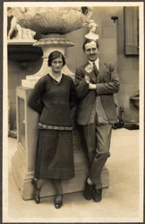 Lady Rachel Cavendish und Viscount Stuart of Findhorn (s/w Foto)