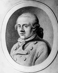 Porträt von Jakob Michael Reinhold Lenz (1751-1792), deutscher Schriftsteller der Sturm-und-Drang-Bewegung