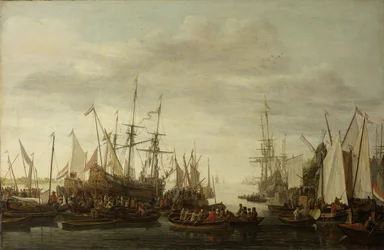 Eine Kielholung, nach der nicht belegten Tradition, des Schiffsarztes von Admiral Jan van Nes