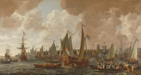 Ankunft von Karl II., König von England, in Rotterdam, 24. Mai 1660