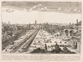 Foro Romano aus "Prospectus Locurum Urbis Romae Insign[ium]"