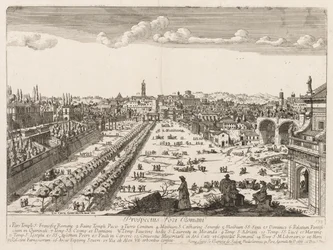 Foro Romano aus Prospectus Locurum Urbis Romae Insignium, 1666