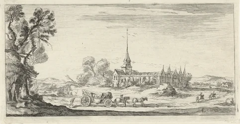 Landschaft mit Kloster