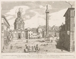 Trajanssäule aus "Prospectus Locurum Urbis Romae Insign[ium]"