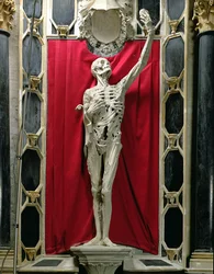 Gehäutet, oder Das Skelett, das Grab von René de Chalon, Prinz von Oranien, ca. 1544