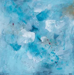 Aqua abstrakter Fluss
