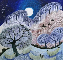 Erster Schnee in den Surrey Hills