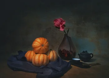 Gemütlicher Herbst Stillleben