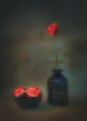 Rote Blume Stillleben