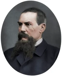 Captain Richard Burton, britischer Entdecker, Schriftsteller, Soldat und Diplomat, 1876