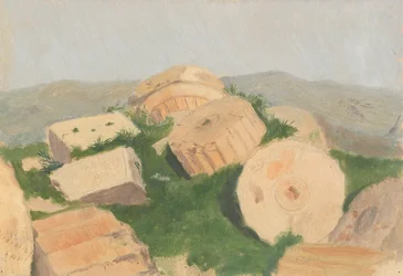 Gebrochene Säule, Parthenon, 1869