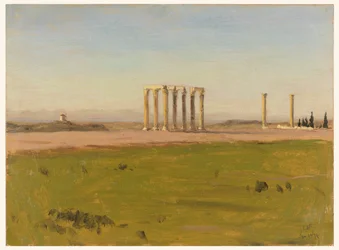 Studie der Ruinen des Tempels des Olympischen Zeus