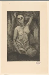 Sitzende Frau