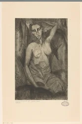 Sitzende Frau