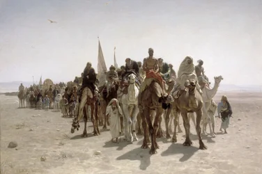 Pilger auf dem Weg nach Mekka, 1861