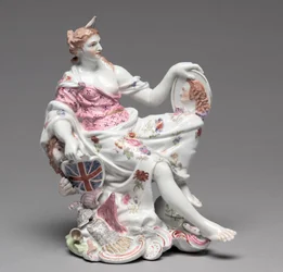Figur von Britannia, ca. 1750-60
