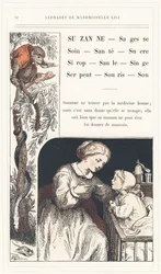 Suzanne, Weisheit, Pflege, Gesundheit, Zucker, Sirup, Weide, Affe, Schlange, Maus, Klang, Seite 32 - Alphabet von Mademoiselle Lili, von L. Froelich und von einem Vater (Hetzel selbst). Bibliotheque & Magasin d