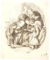 Vorlesen. Familiengruppe