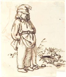 Stehender Junge