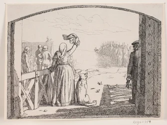 Illustration zu Adam Oehlenschlägers Gedicht "Die zwei Kirchtürme"