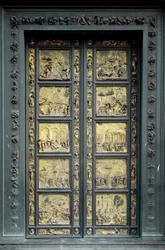 Paradiestor, realisiert von Lorenzo Ghiberti (1378-1443)