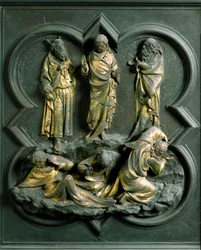 Nordtor (genannt das Kreuztor, im Norden), äußeres Detail: Die Verklärung