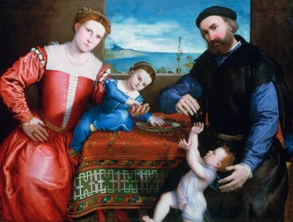 Giovanni della Volta mit seiner Frau und seinen Kindern