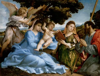 Madonna mit Kind und den Heiligen Katharina und Thomas (sacra conversazione)