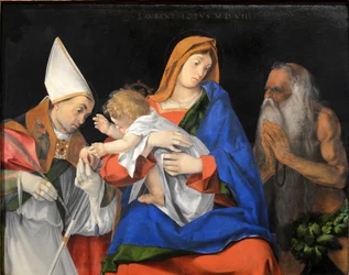 Madonna mit Kind (Lorenzo Lotto) September 2015-1a