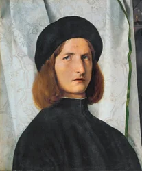 Porträt eines jungen Mannes mit Lampe, 1508
