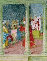 Szenen aus dem Leben der hl. Barbara, (Detail)