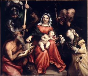 Die mystische Hochzeit der Heiligen Katharina, 1524