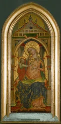 Madonna mit Kind, Goldgrund