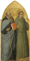 Heilige Franziskus und Antonius Abt, ca. 1400