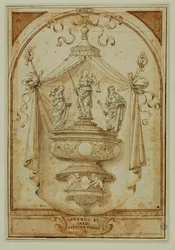 Studie für ein Grabdenkmal