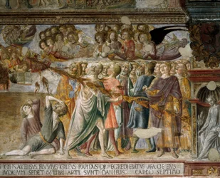 Offenbarung: Die Verdammten werden von einem umgebenden Glanz durchbohrt, 1446-1449