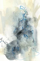 Abstrakter blauer Fluss