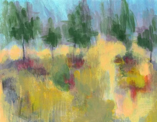 Farbenfrohe abstrakte Landschaft